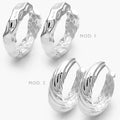 Arracadas Chunky Plata .925 137