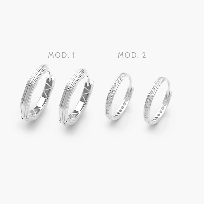 Arracadas Zirconias Blancas Plata .925 139