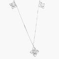 Collar Plata .925 Flores Trébol