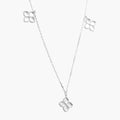 Collar Plata .925 Flores Trébol