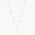 Collar Plata .925 Flores Tréboles Blancos