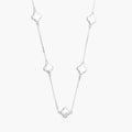 Collar Plata .925 Flores Trébol