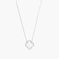 Collar Plata .925 Flor Trébol